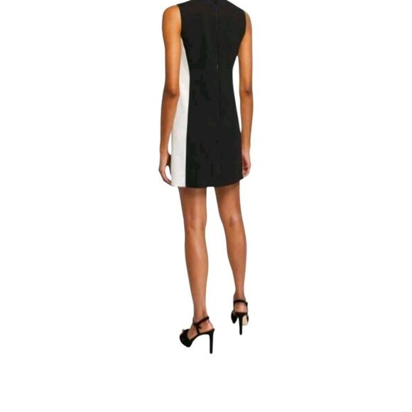 FLEXβTIME Women's Color Block Fit & Flare Black & White Mini Dress Size Medium - Picture 4 of 15